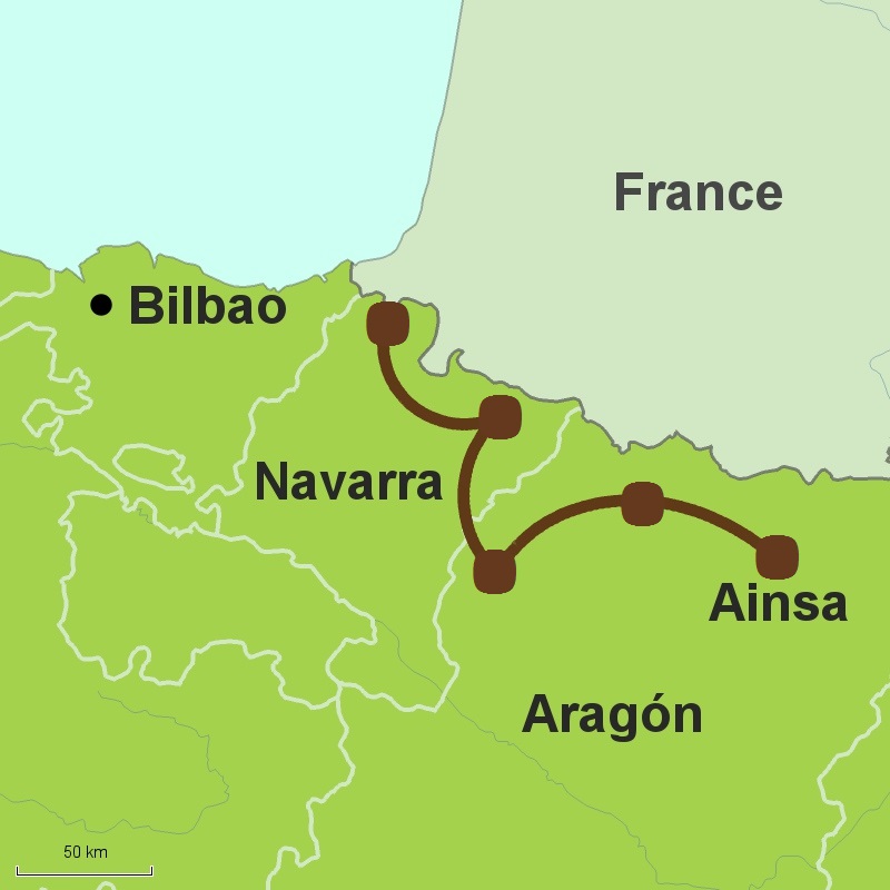 West Pyrenees driving tour map of west pyrenees driving tour