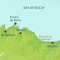 Map of Costa Lucense touring area