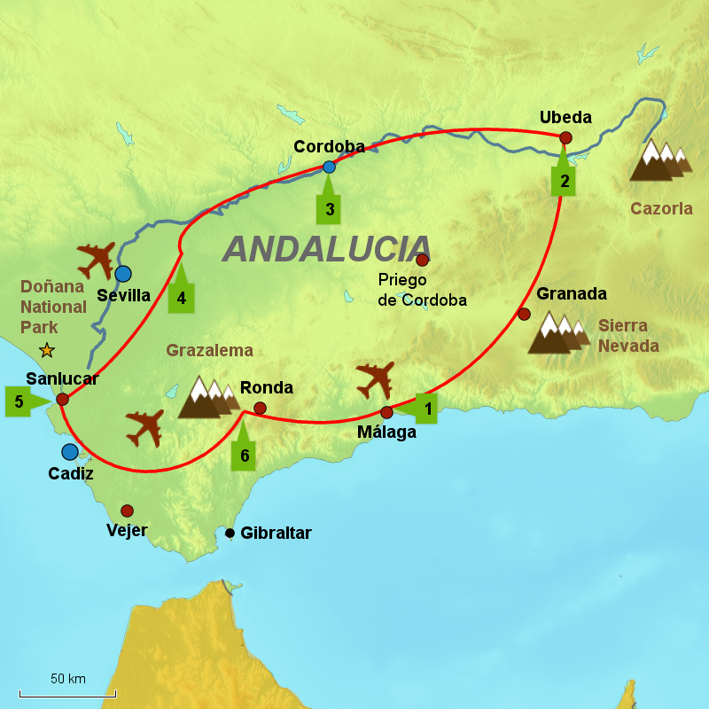 Tour of Andalucia Caminos Flydrive Touring Holidays