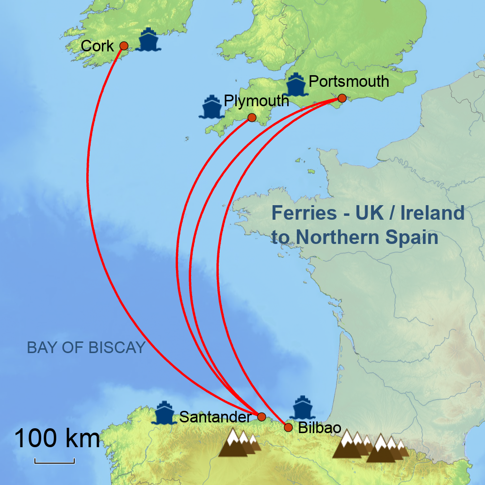 travel from ireland to spain