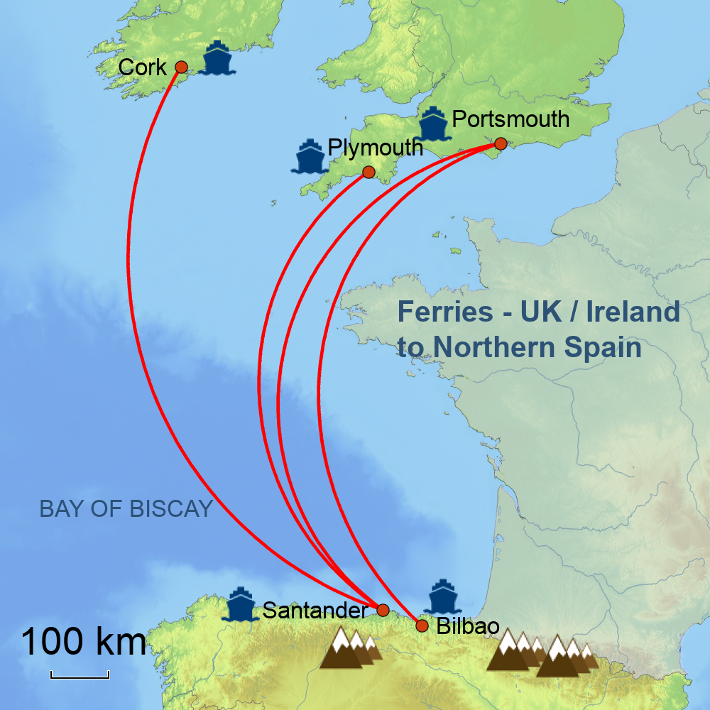 Ferry tours northern Spain Bespoke touring holidays Spain