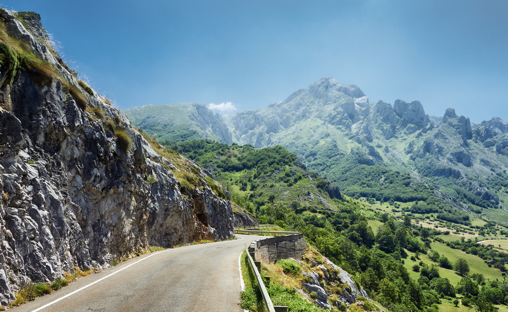 Photo of road in Picos de Europa