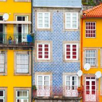 Porto Colourful houses in Porto