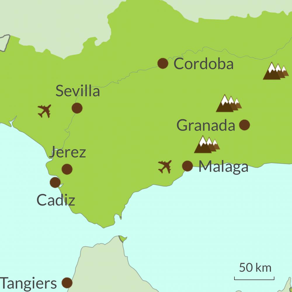 Arriba 102+ Foto Mapa Fisico De Andalucia Mudo En Color Para Imprimir Lleno