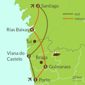 Porto to santiago de compostela