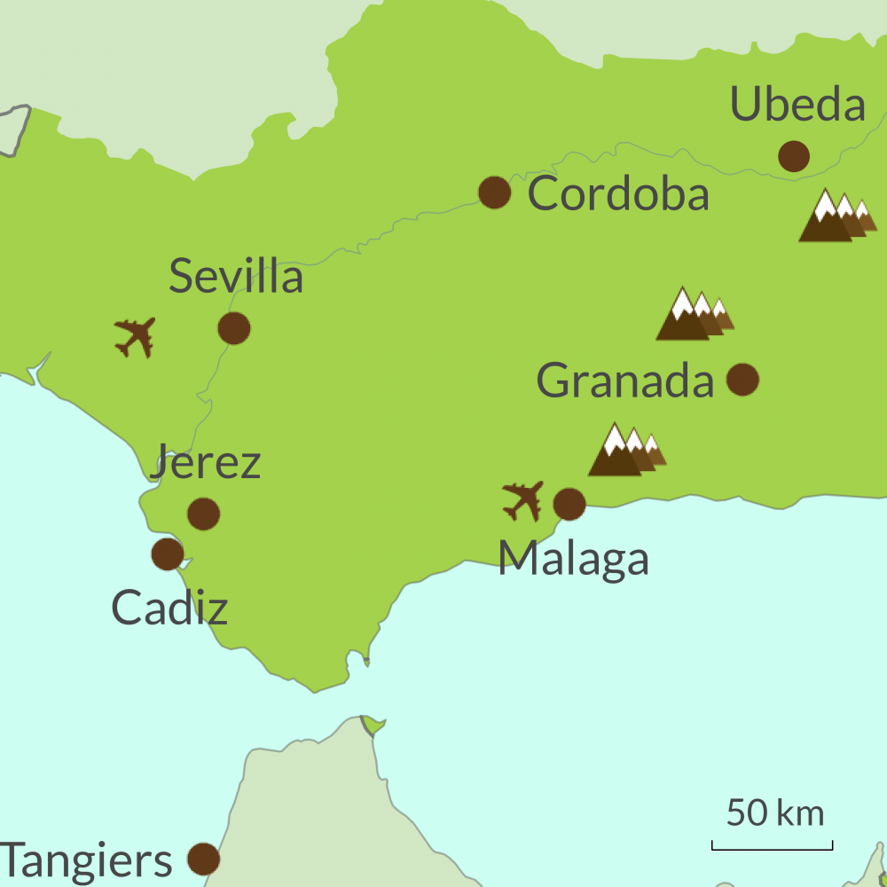 Mapa De Andalucia