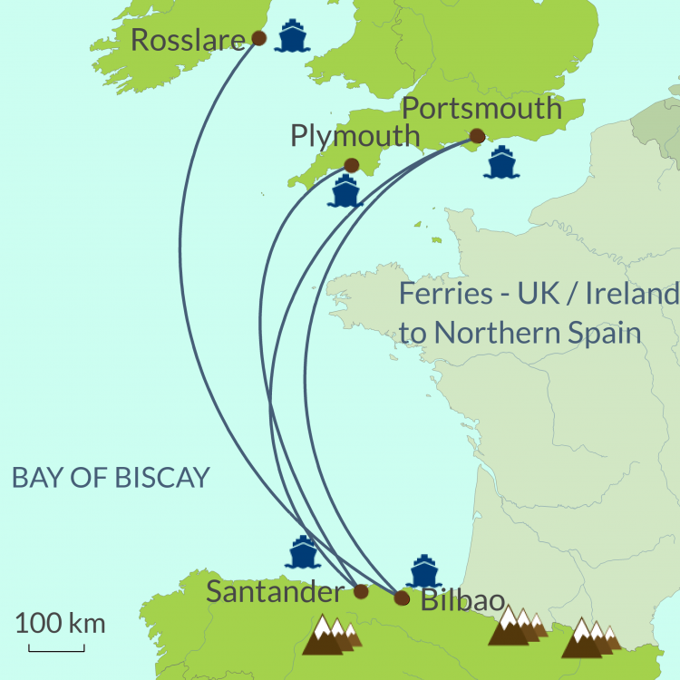 travel from ireland to spain